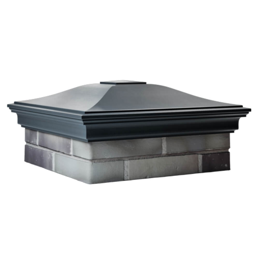 Колпак Монблан Серый на столб 2х2 кирпича фото 2