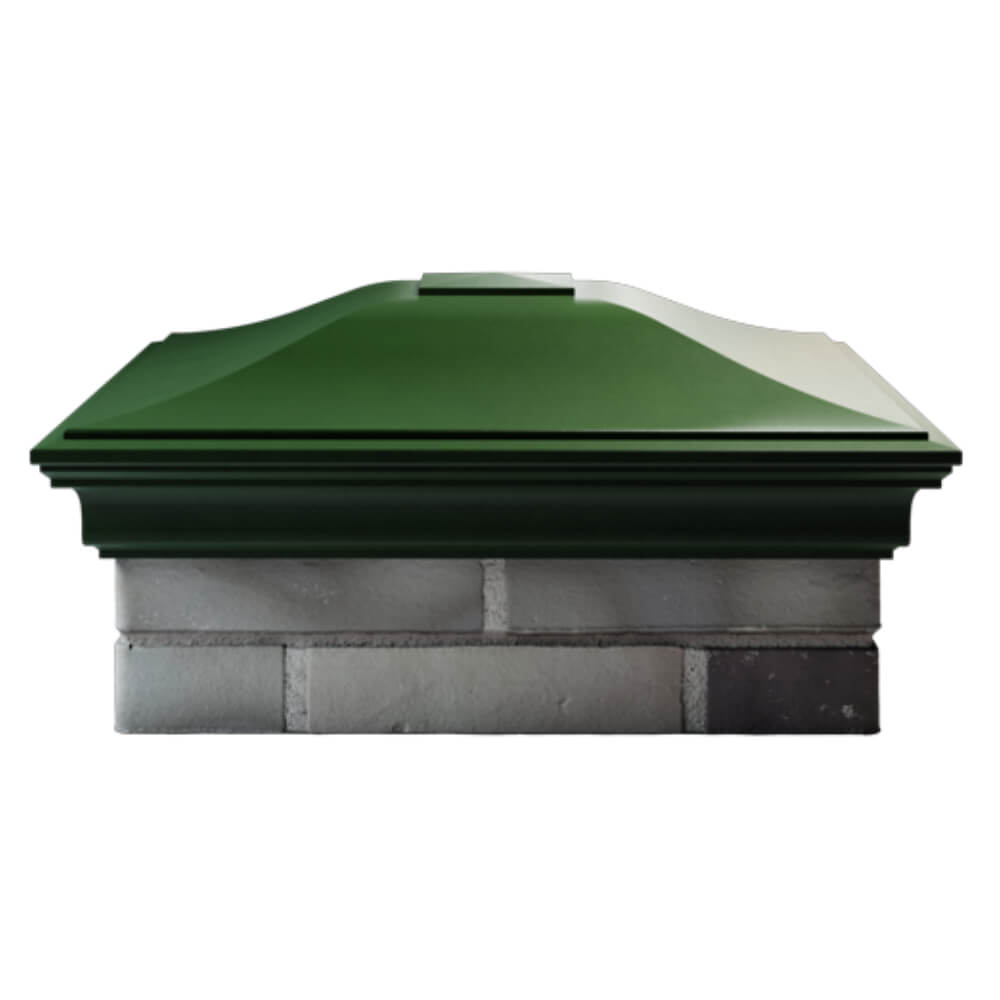Колпак Монблан Зеленый на столб 2х2 кирпича фото 3