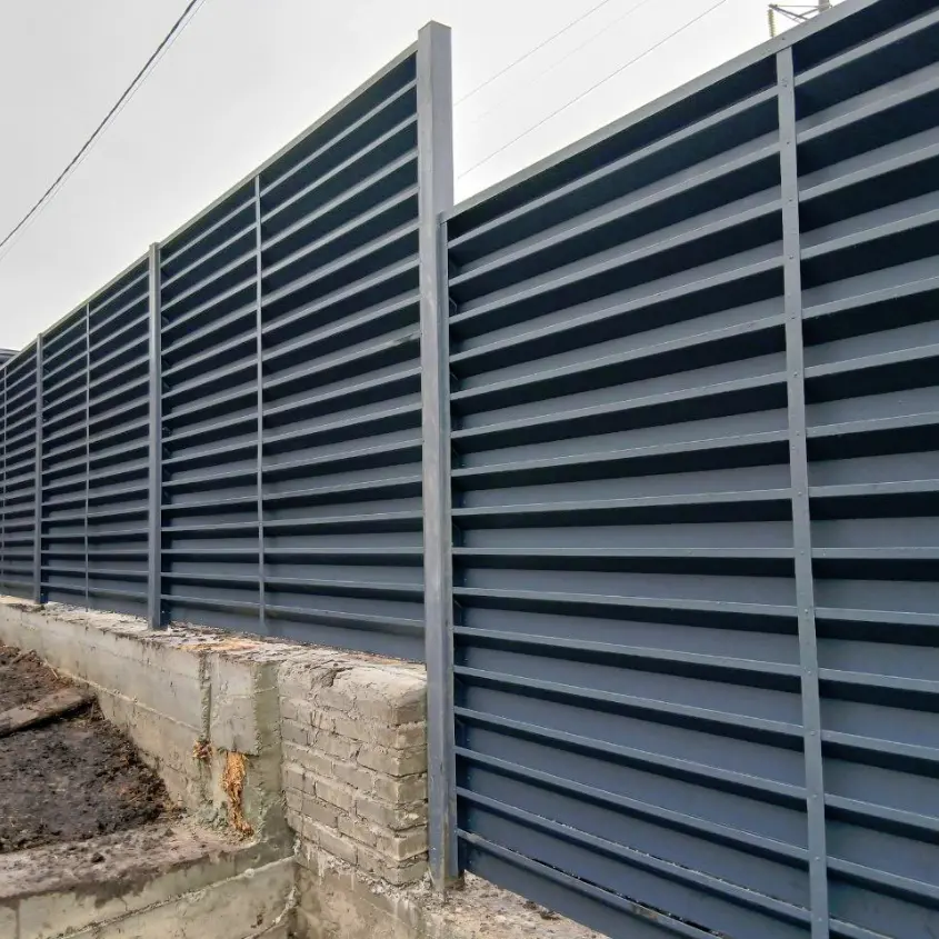 Фото 8 Забор жалюзи ХайТек 7024 МАТТЕ серый графит двусторонний матовый