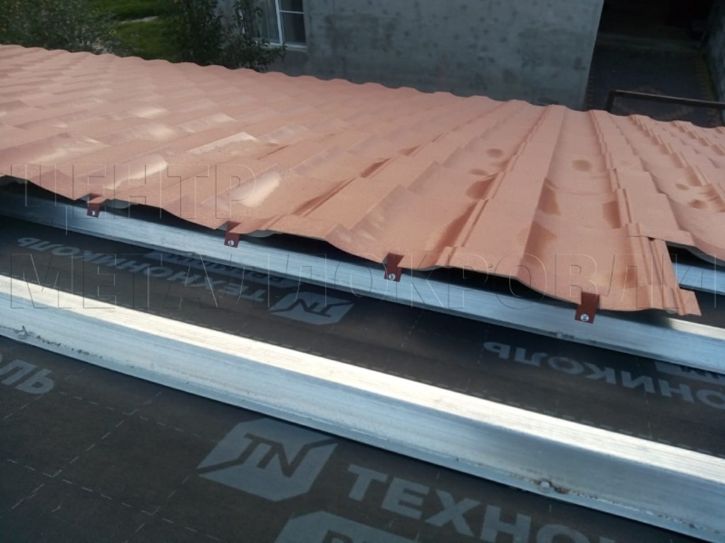 Металлочерепица Геркулес 8004 терракотовый Стальной Бархат от Центра Металлокровли в Костанае