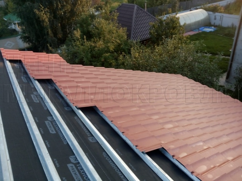 Металлочерепица Геркулес 8004 терракотовый Стальной Бархат от Центра Металлокровли в Костанае