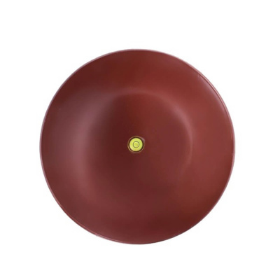 Труба вентиляционная VIOTTO d110мм h550мм для металлочерепицы RAL3005 красное вино вид сверху