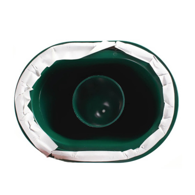 Труба вентиляционная VIOTTO d110мм h550мм для мягкой кровли RAL6005 зеленый мох утепленная вид снизу